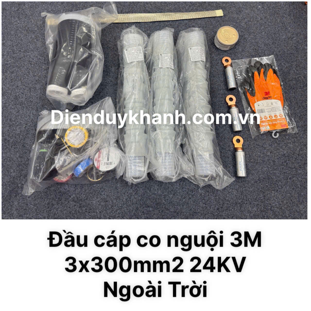 Đầu Cáp Co Nguội Trung Thế Ngoài Trời 24KV OD 3C QTII(L)6S-32-300 (3x300mm2)